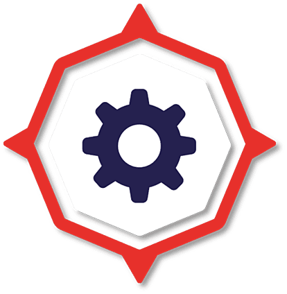 Gear within star frame